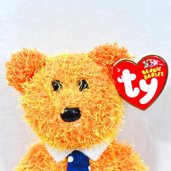 Ty Beanie Baby 10th Anniversary "Pappa" Bear (2002) - Picture 3 of 9
